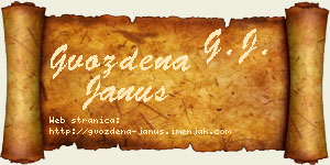 Gvozdena Janus vizit kartica